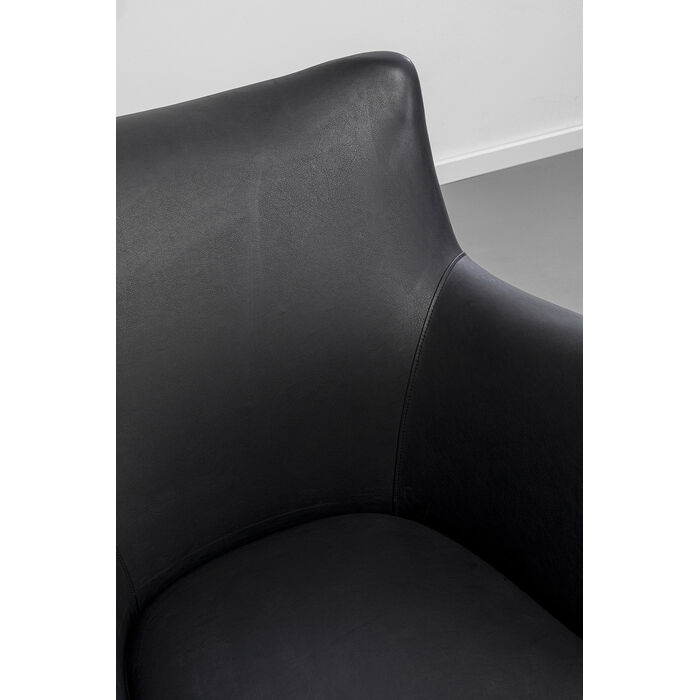 Armchair Goldfinger Smart Leather Black