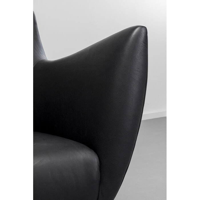 Sessel Goldfinger Smart Leder Schwarz