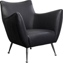 Armchair Goldfinger Smart Leather Black