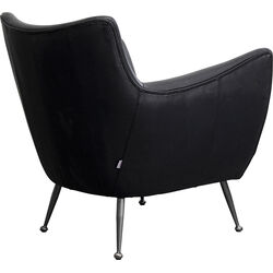 Armchair Goldfinger Smart Leather Black