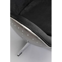 Poltrona girevole Lounge Black Grafite