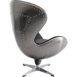 Poltrona girevole Lounge Black Grafite