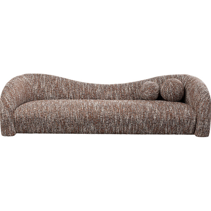 Sofa 3-Sitzer Livia Melange Braun 261cm