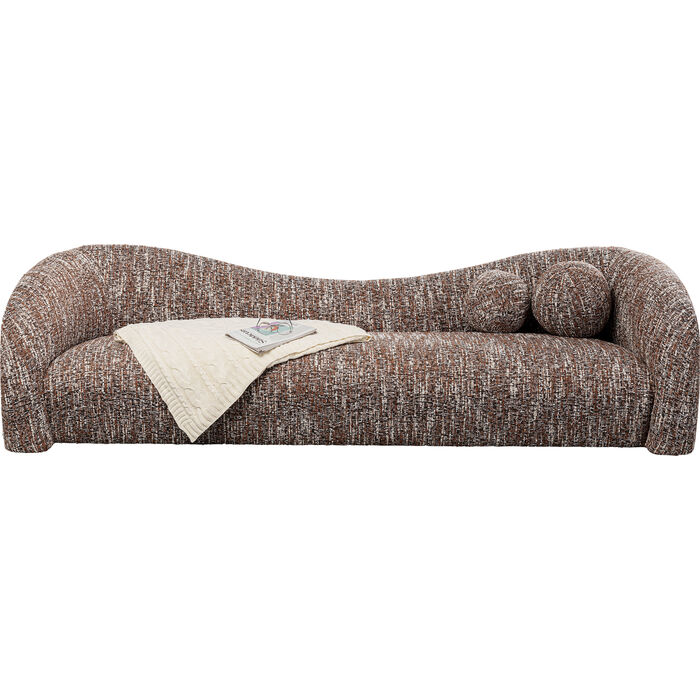 Sofa 3-Sitzer Livia Melange Braun 261cm