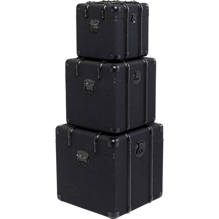 Trunk Voyage Black (3/Set)