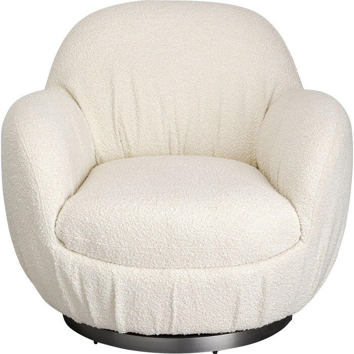 Swivel Armchair Nube Boucle