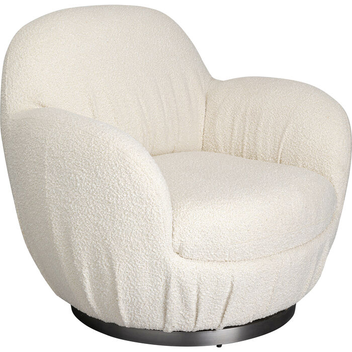 Swivel Armchair Nube Boucle