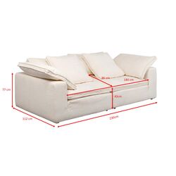 Sofa 3-Sitzer Carole 230cm