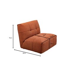 Sofa Element Boogie Braun 89cm