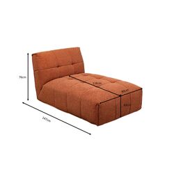 Recamiere Boogie Braun 147cm
