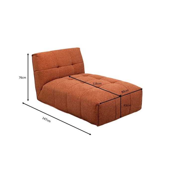 Recamiere Boogie Braun 147cm