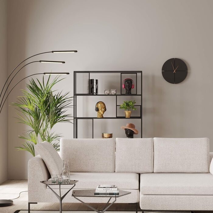 Regal Bologna Schwarz 125x200cm