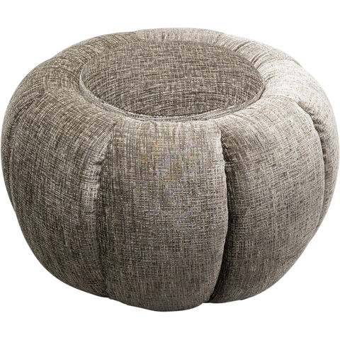 Pouf Fiori gris Ø52cm