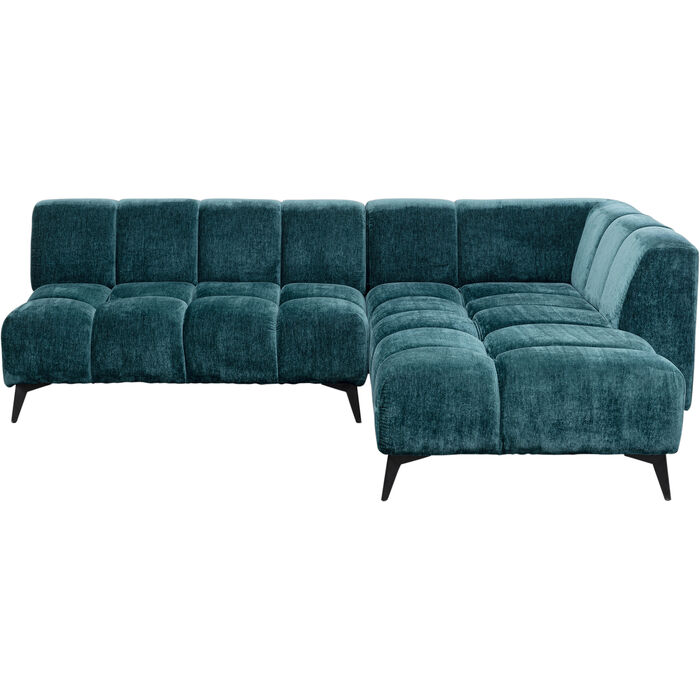 Ecksofa Nia Glam Dunkelgrün Rechts 250cm