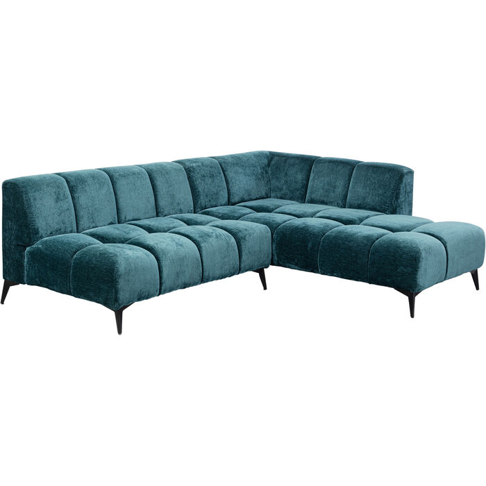 Ecksofa Nia Glam Dunkelgrün Rechts 250cm