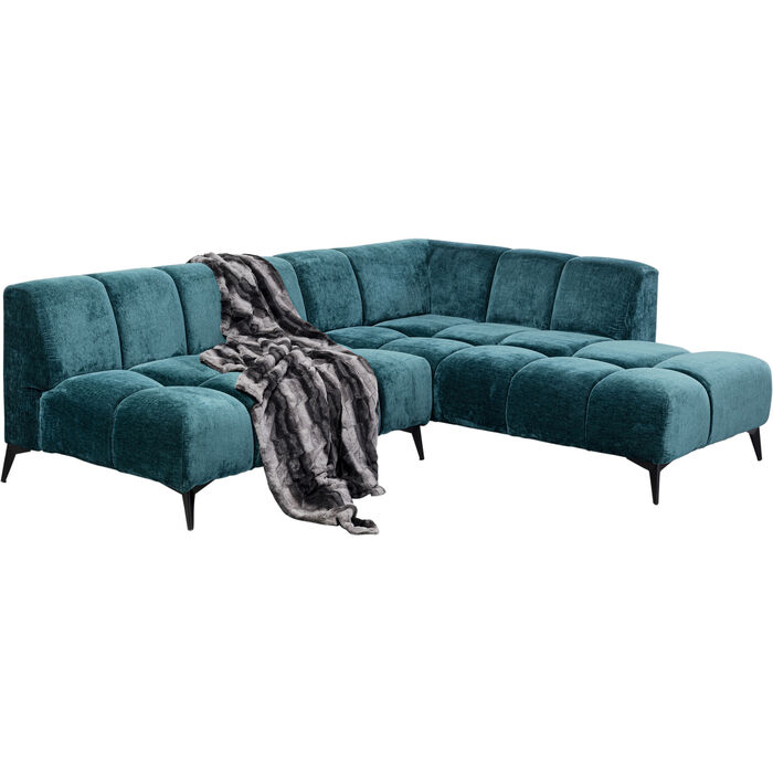 Ecksofa Nia Glam Dunkelgrün Rechts 250cm