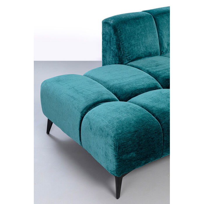 Corner Sofa Nia Glam Dark Green Left 250cm