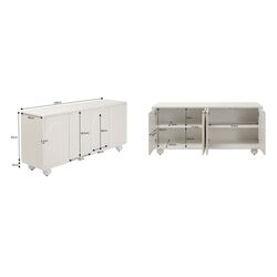 Sideboard Paco Weiß 160x75cm