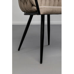 Silla con reposabrazos Dean Beige