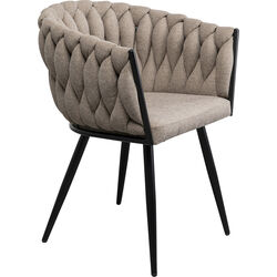 Silla con reposabrazos Dean Beige