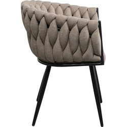 Silla con reposabrazos Dean Beige