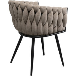 Silla con reposabrazos Dean Beige