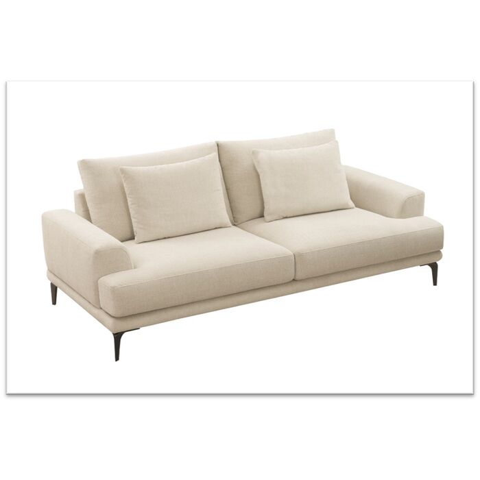 Sofa Napoli 3-Seater Cream 227cm