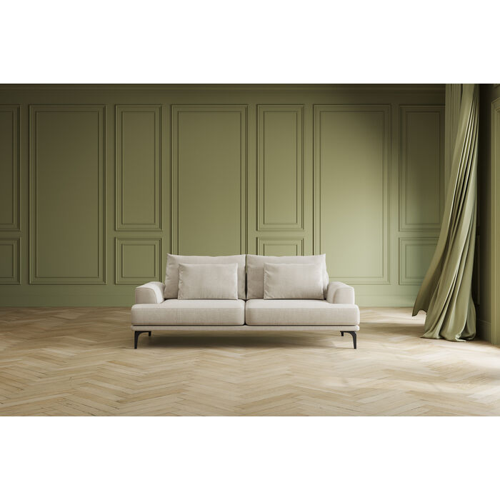 Sofa Napoli 3-Seater Cream 227cm