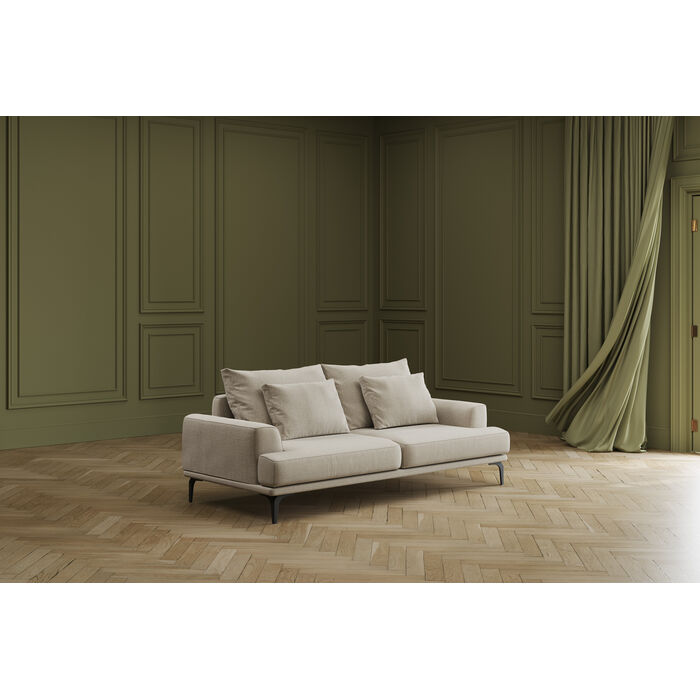 Sofa Napoli 3-Seater Cream 227cm