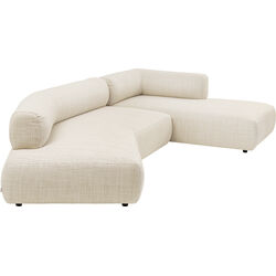 Corner Sofa Bow Right Cream