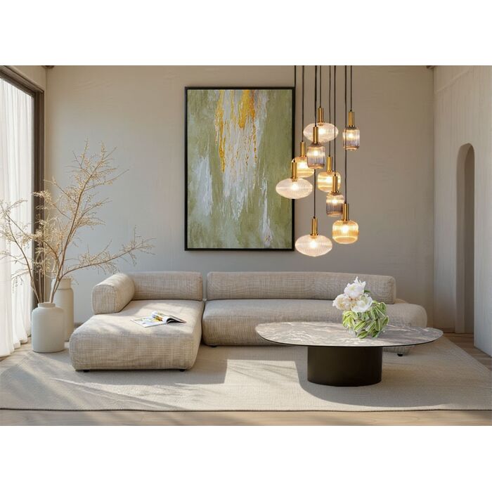 Ecksofa Bow Links Creme