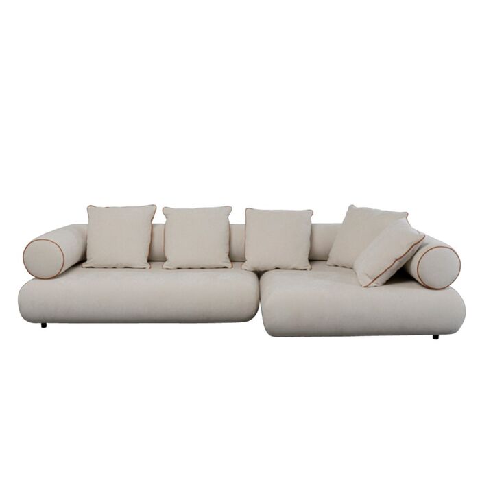 Ecksofa Splendido Creme Rechts 327cm