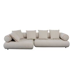 Canapé d'angle Splendido gauche crème 327cm