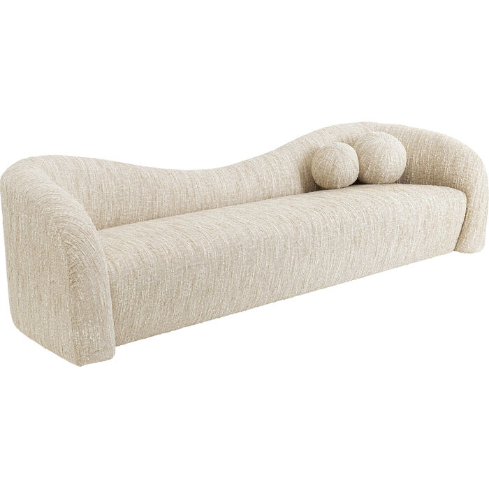 Sofa 3-Seater Livia Melange Cream 261cm