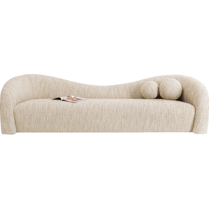 Sofa 3-Seater Livia Melange Cream 261cm