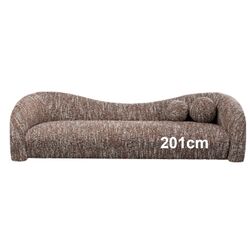 88035 - Sofa 2-Seater Livia Melange Brown 201cm