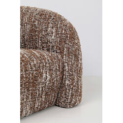 Sofa 2-Seater Livia Melange Brown 201cm