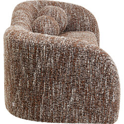 Sofa 2-Seater Livia Melange Brown 201cm