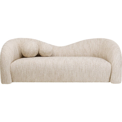 Sofa 2-Seater Livia Melange Cream 201cm