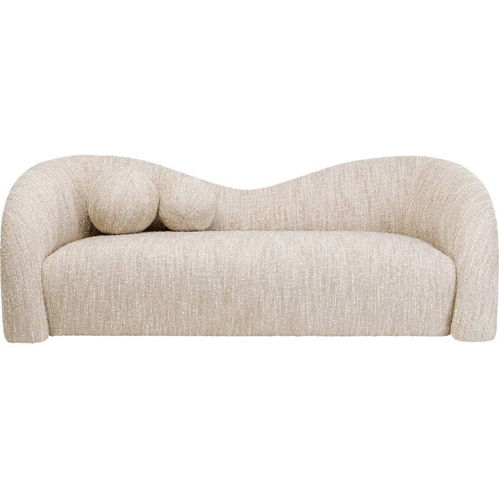 Sofa 2-Seater Livia Melange Cream 201cm