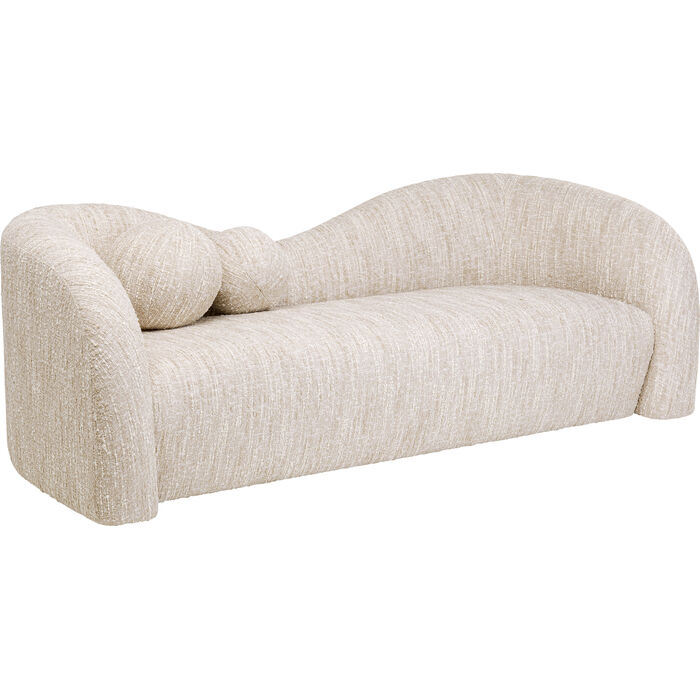 Sofa 2-Seater Livia Melange Cream 201cm