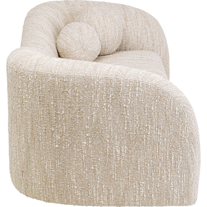 Sofa 2-Seater Livia Melange Cream 201cm