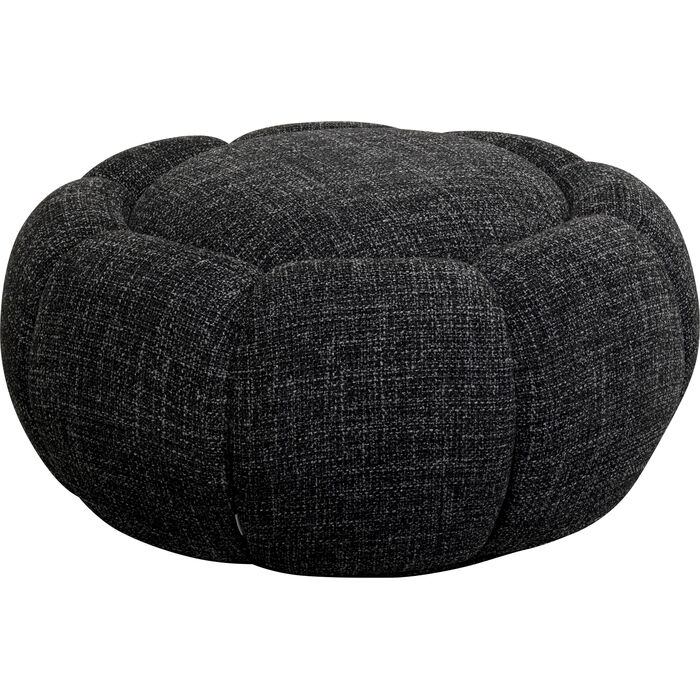 Hocker Peppo Bloom Melange Schwarz Ø72cm