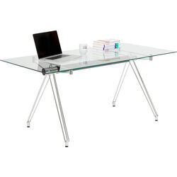 Table Officia Tempered Glass 160x80 cm