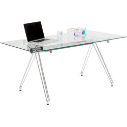 Table Officia Tempered Glass 160x80 cm