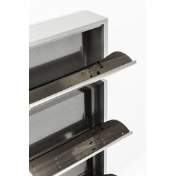 Schuhkipper Caruso 3-er silber/geflext