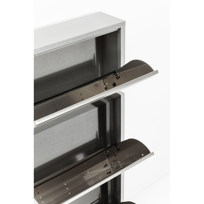 Schuhkipper Caruso 3-er silber/geflext