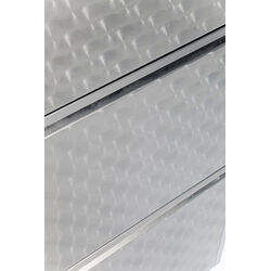 Shoe Container Caruso 3 Silver brushed