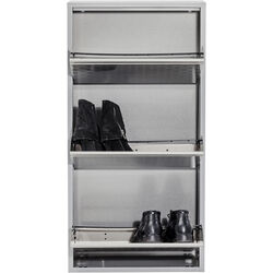 Shoe Container Caruso 3 Silver brushed