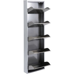 Shoe Container Caruso 5 Silver brushed